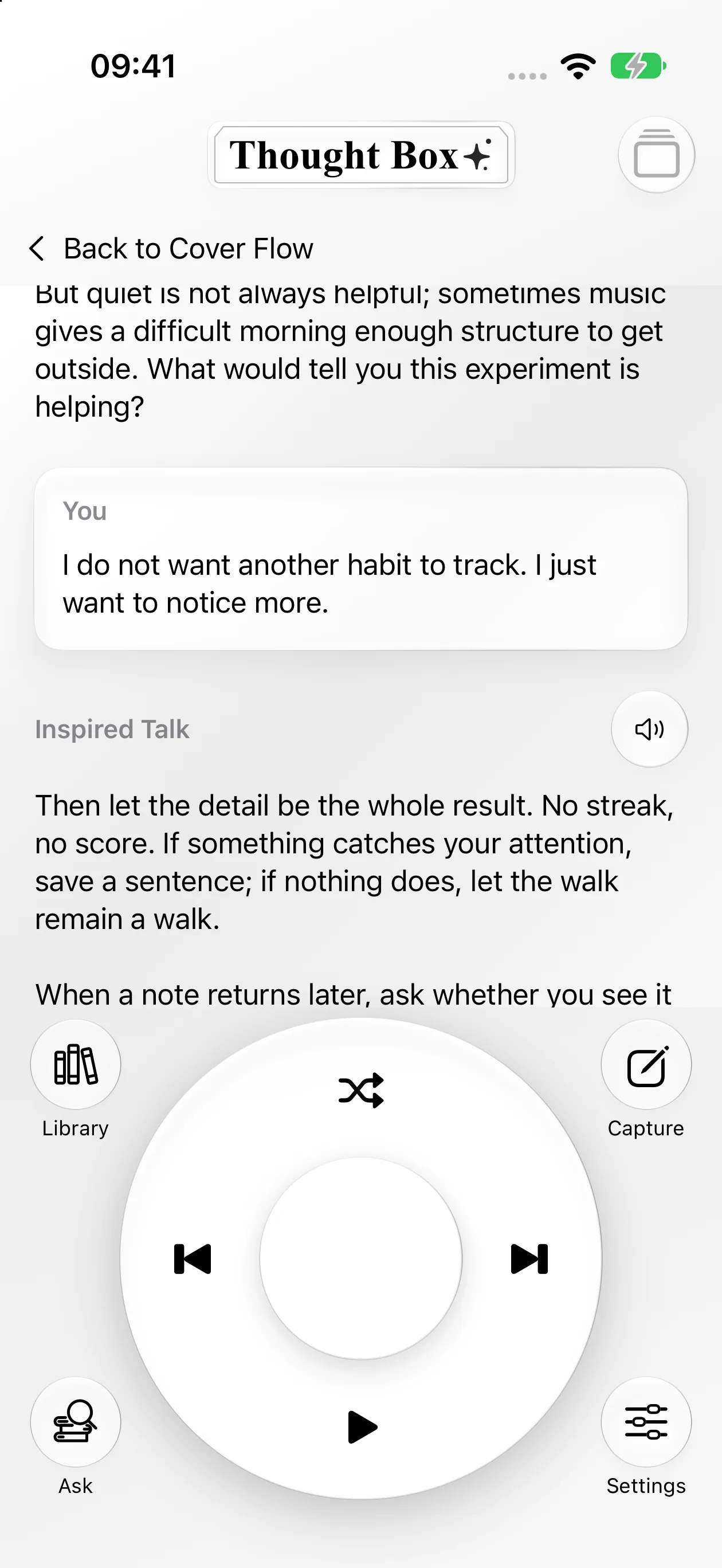 Thought Box — Think deeper
